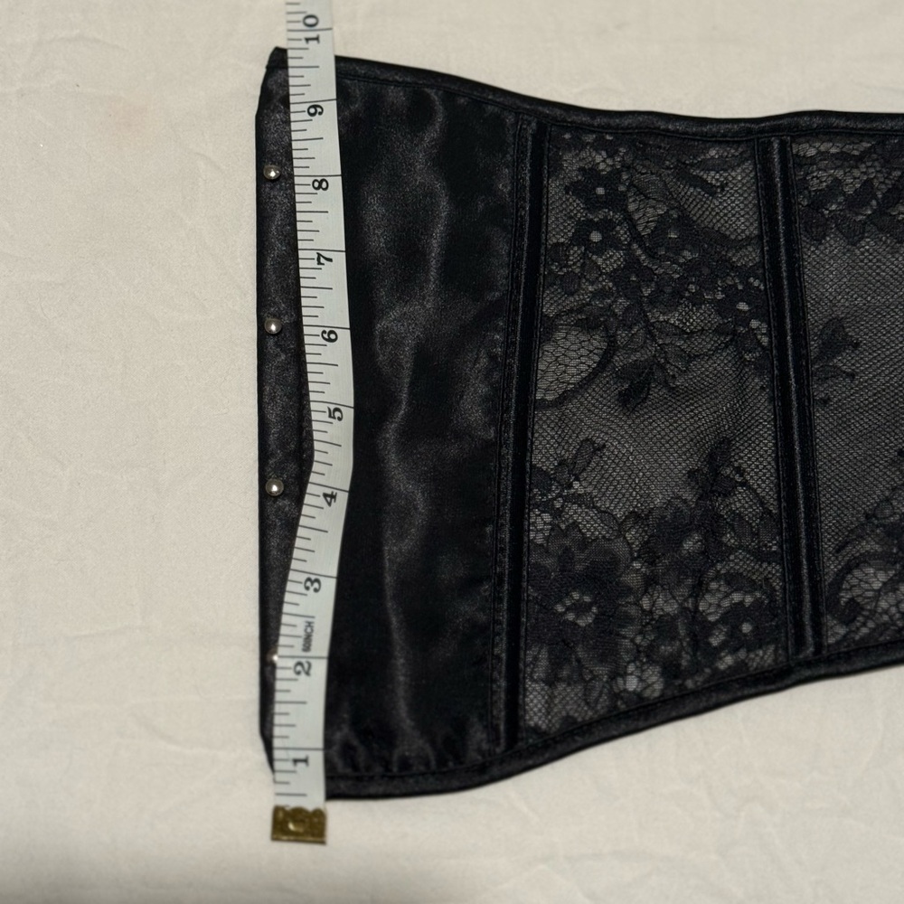 Chic Black Lace-Up Corset Belt - Picture 6 of 8